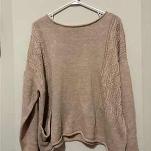 Kate & Sam Knit Sweater – Cream / Oatmeal – XXL